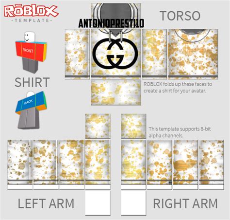 roblox gucci shirt template